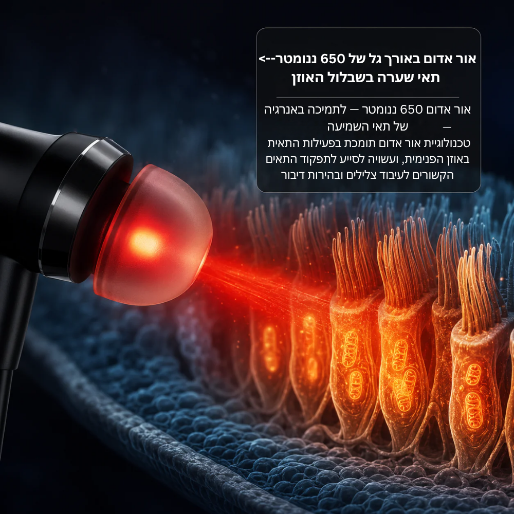 NeuroHear™ – Red Light Therapy Earbuds for Age-Related Hearing Loss